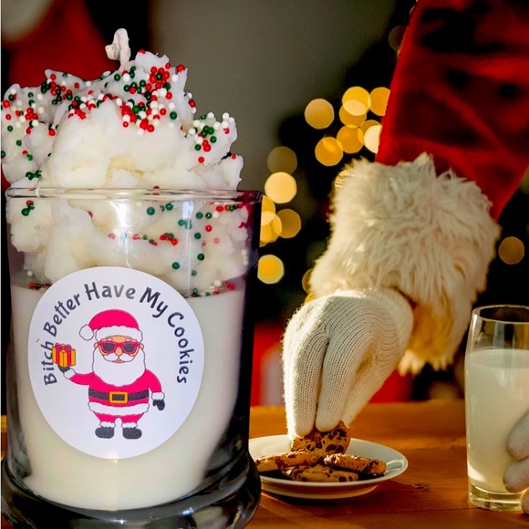 Christmas cookies and. Milk candle - Picture 1 of 2